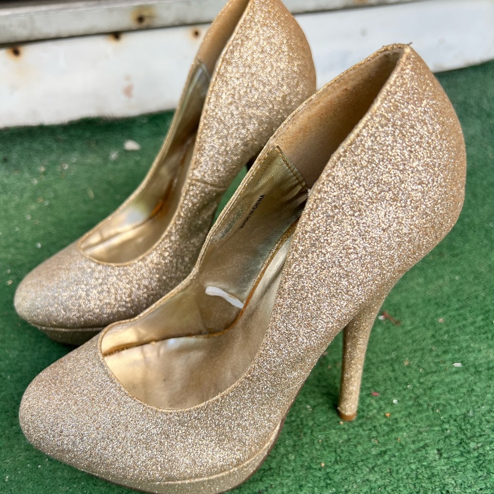 Glitter heels